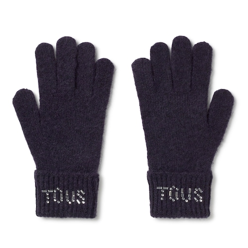 Navy blue gloves TOUS&nbsp;Crystal