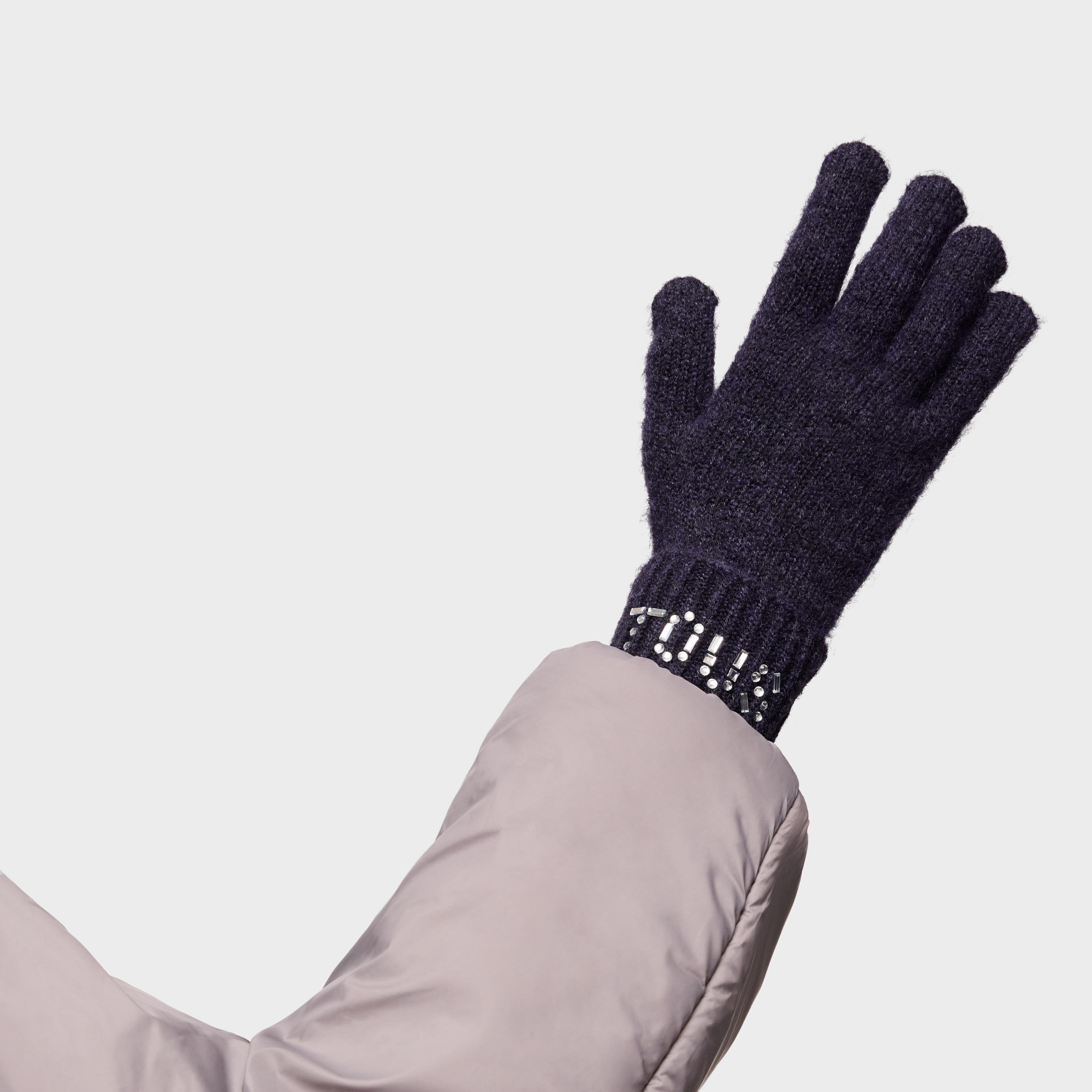 Navy blue gloves TOUS Crystal