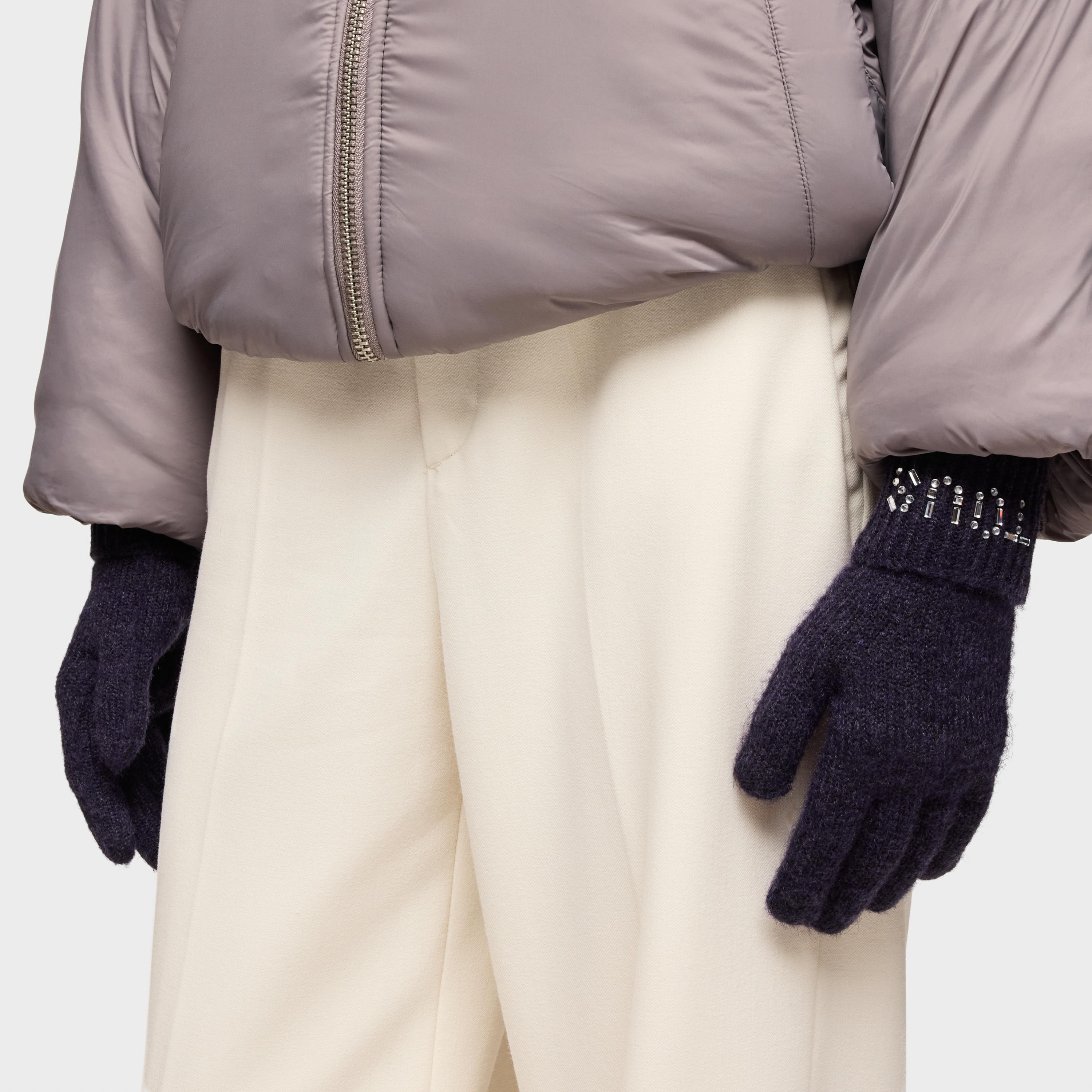 Navy blue gloves TOUS Crystal