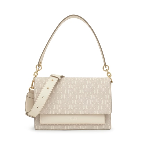 Bandolera mediana beige Audree TOUS Buckles Silhouette