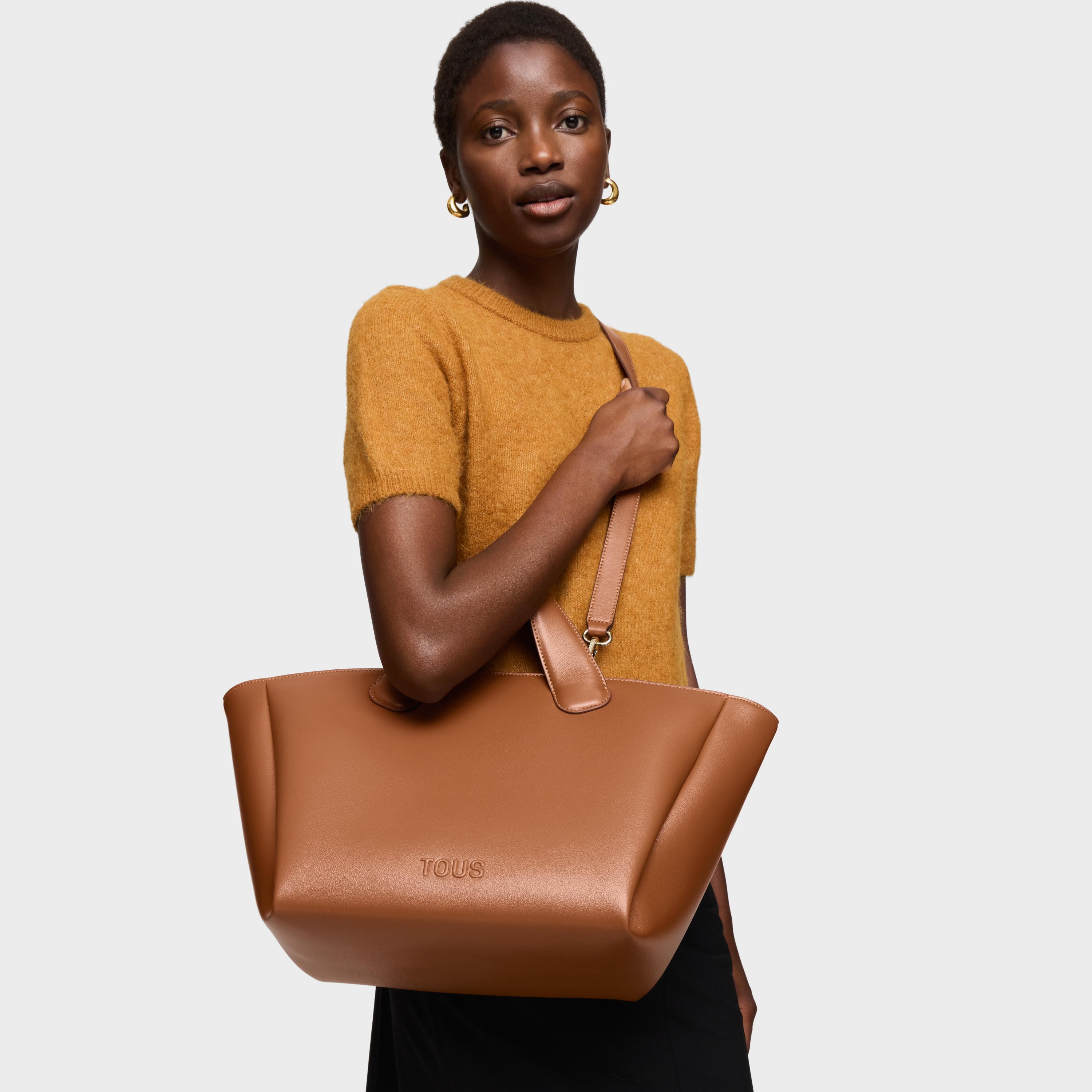 Large camel Tote bag TOUS Bloom