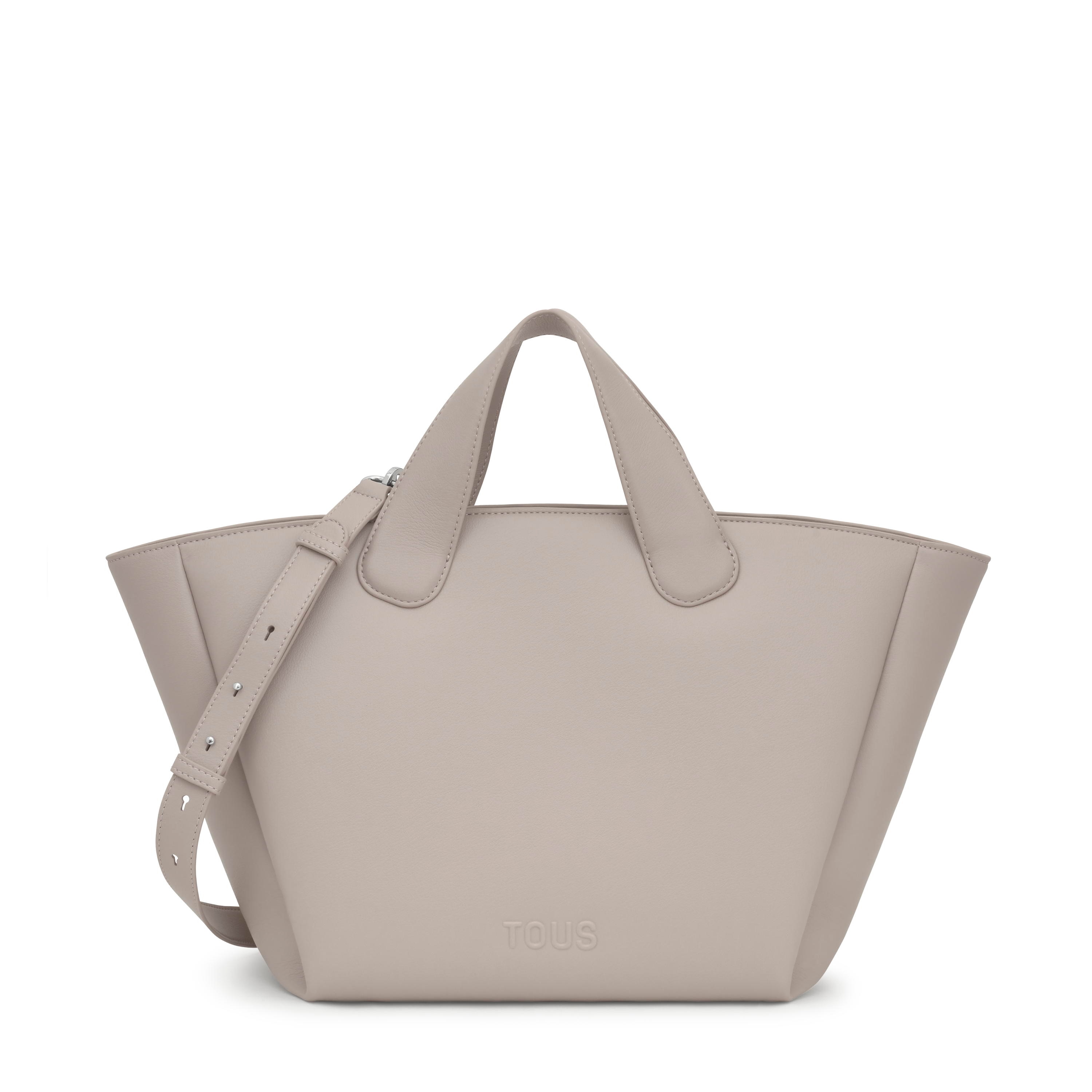 Large taupe Tote bag TOUS Bloom
