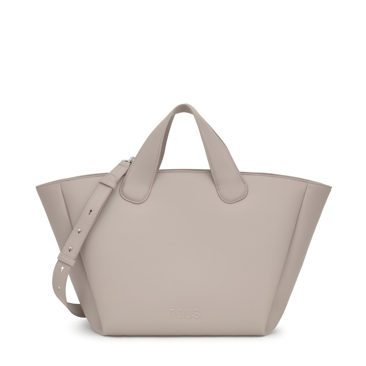 Large taupe Tote bag TOUS Bloom