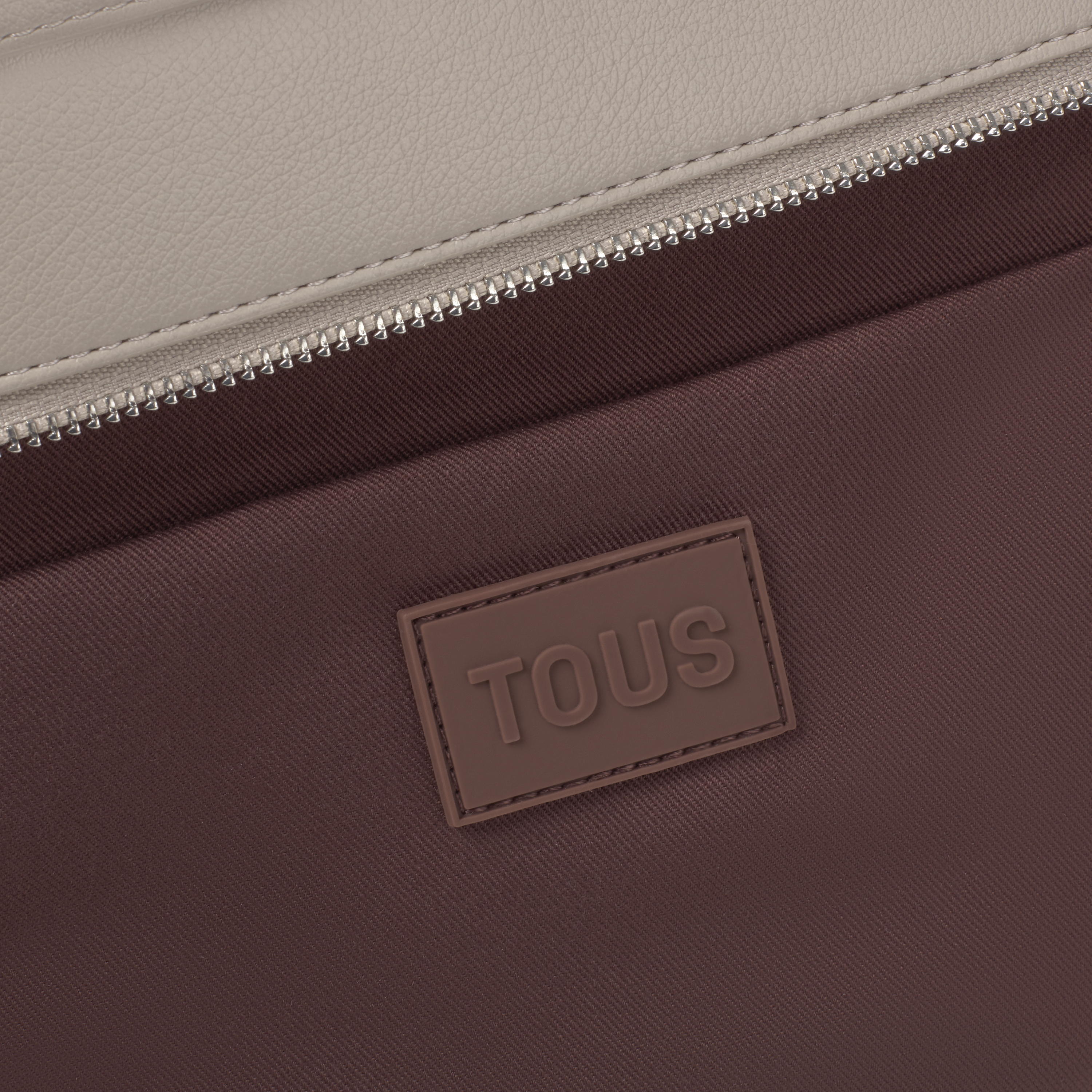 Large taupe Tote bag TOUS Bloom