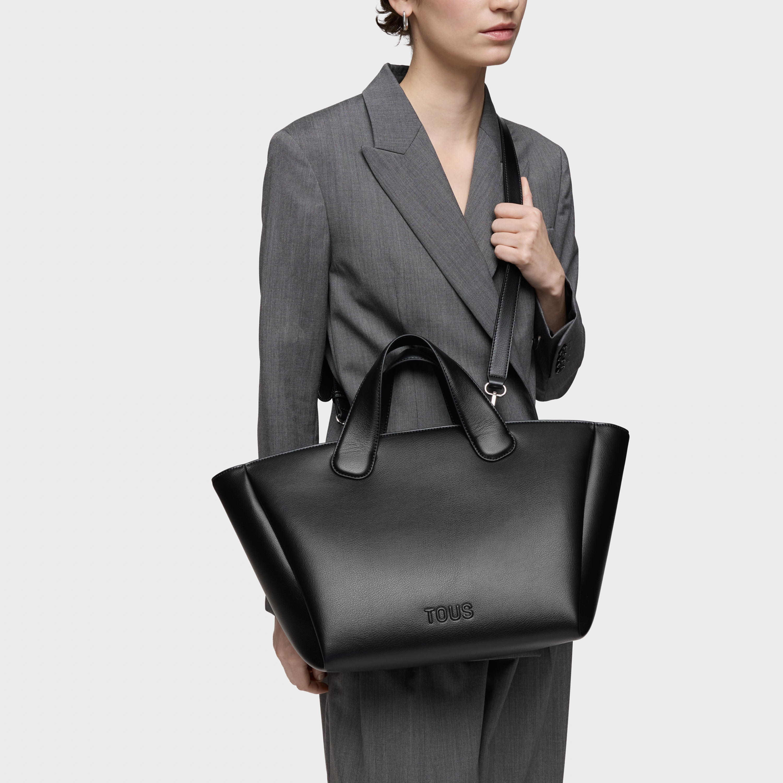 Large black Tote bag TOUS Bloom