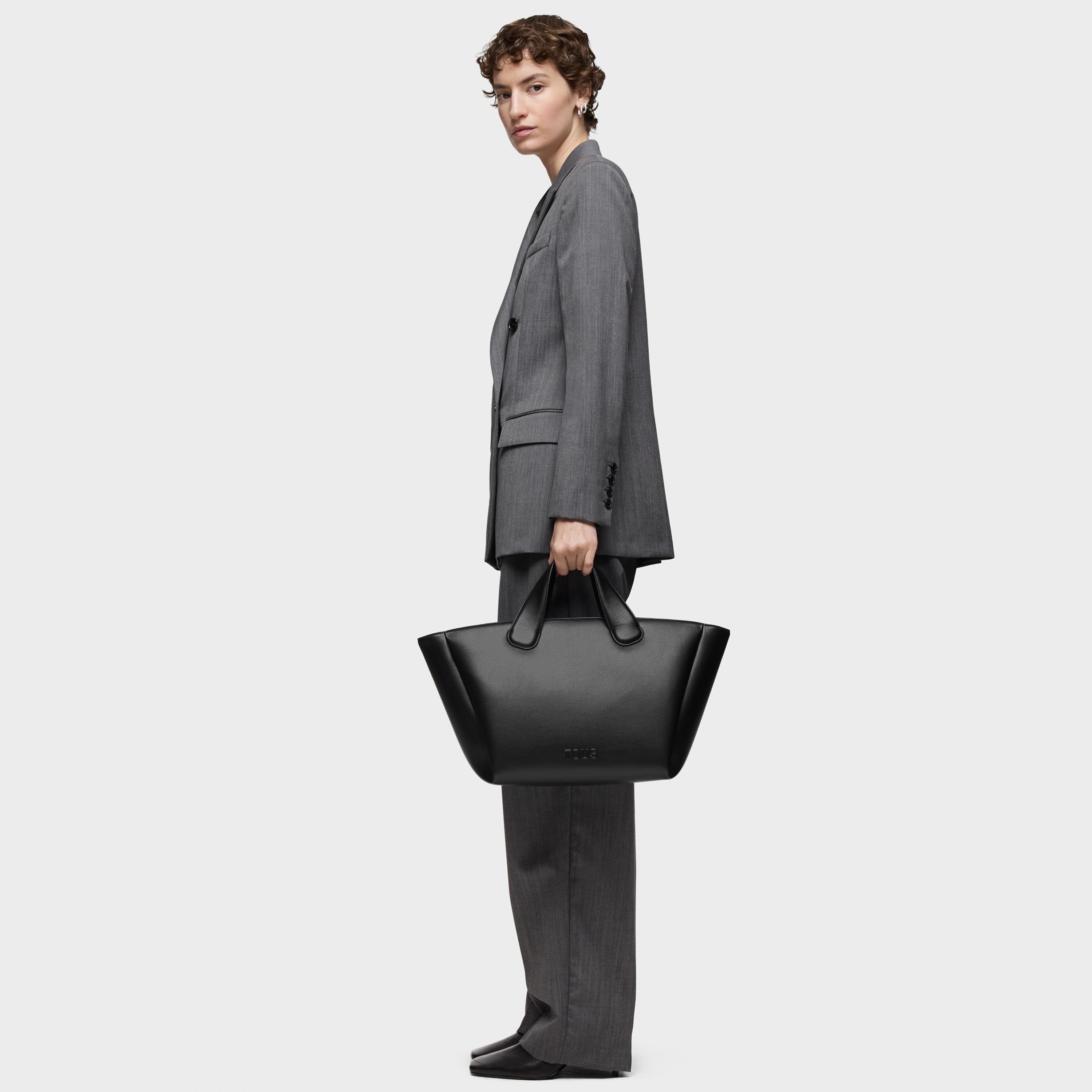 Large black Tote bag TOUS Bloom