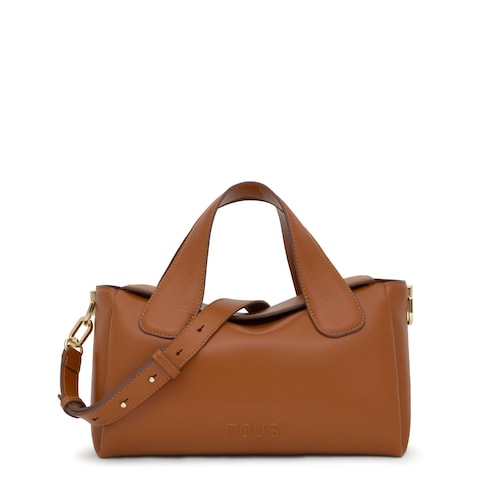 Medium camel City bag TOUS Bloom image number 0