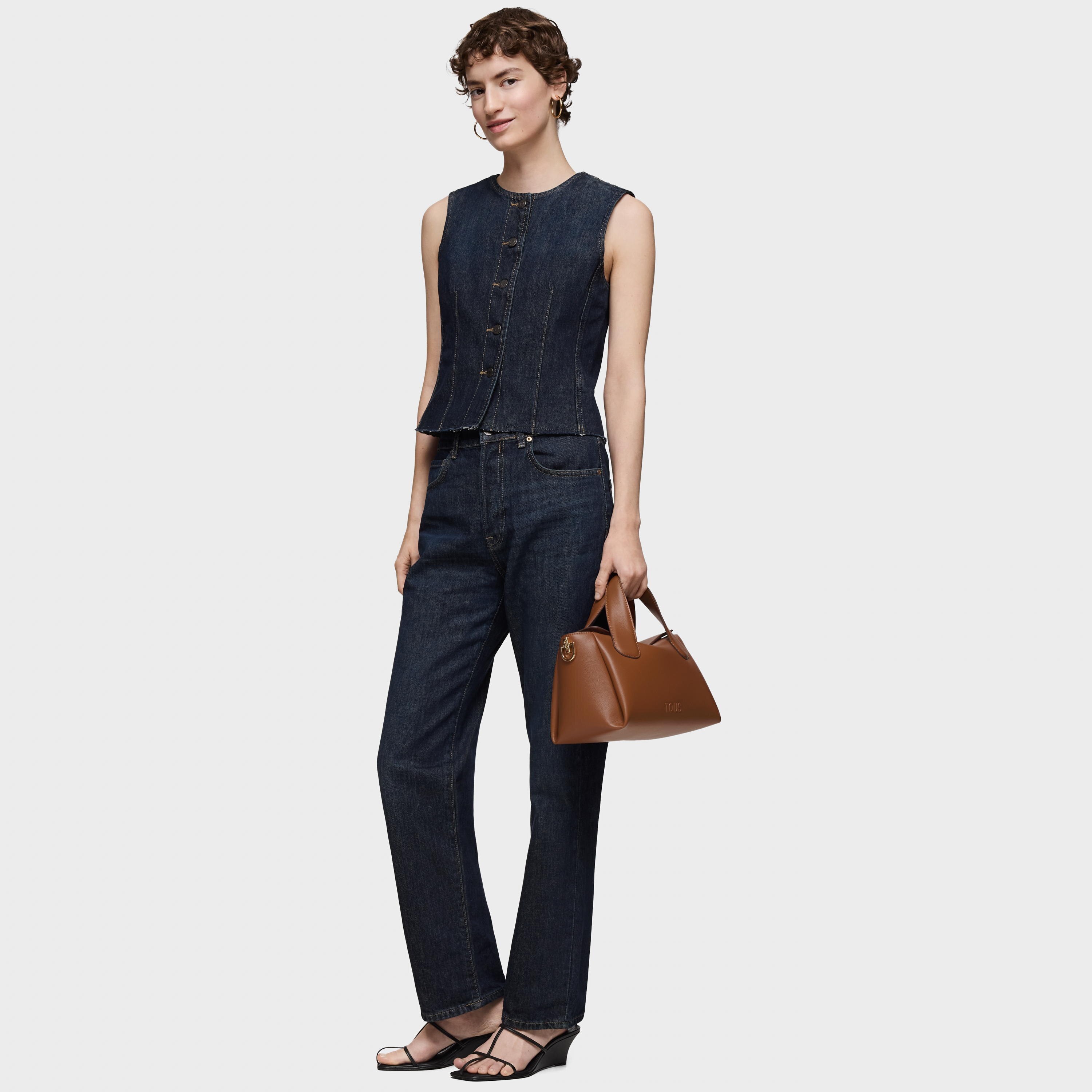 Medium camel City bag TOUS Bloom