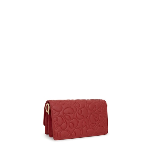 Small red leather Crossbody bag Audree TOUS Greta
