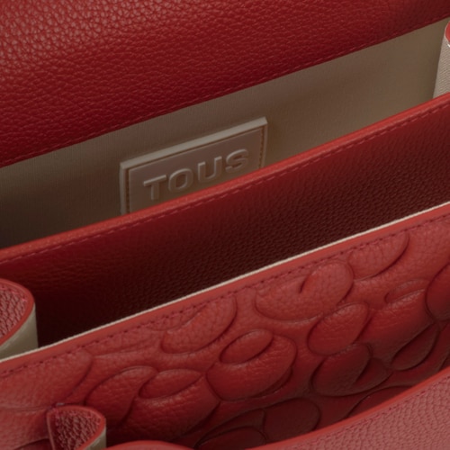 Small red leather Crossbody bag Audree TOUS Greta