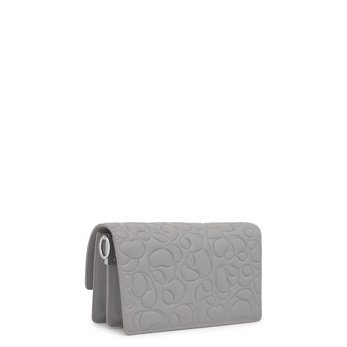 Bandolera pequeña de piel gris Audree TOUS Greta