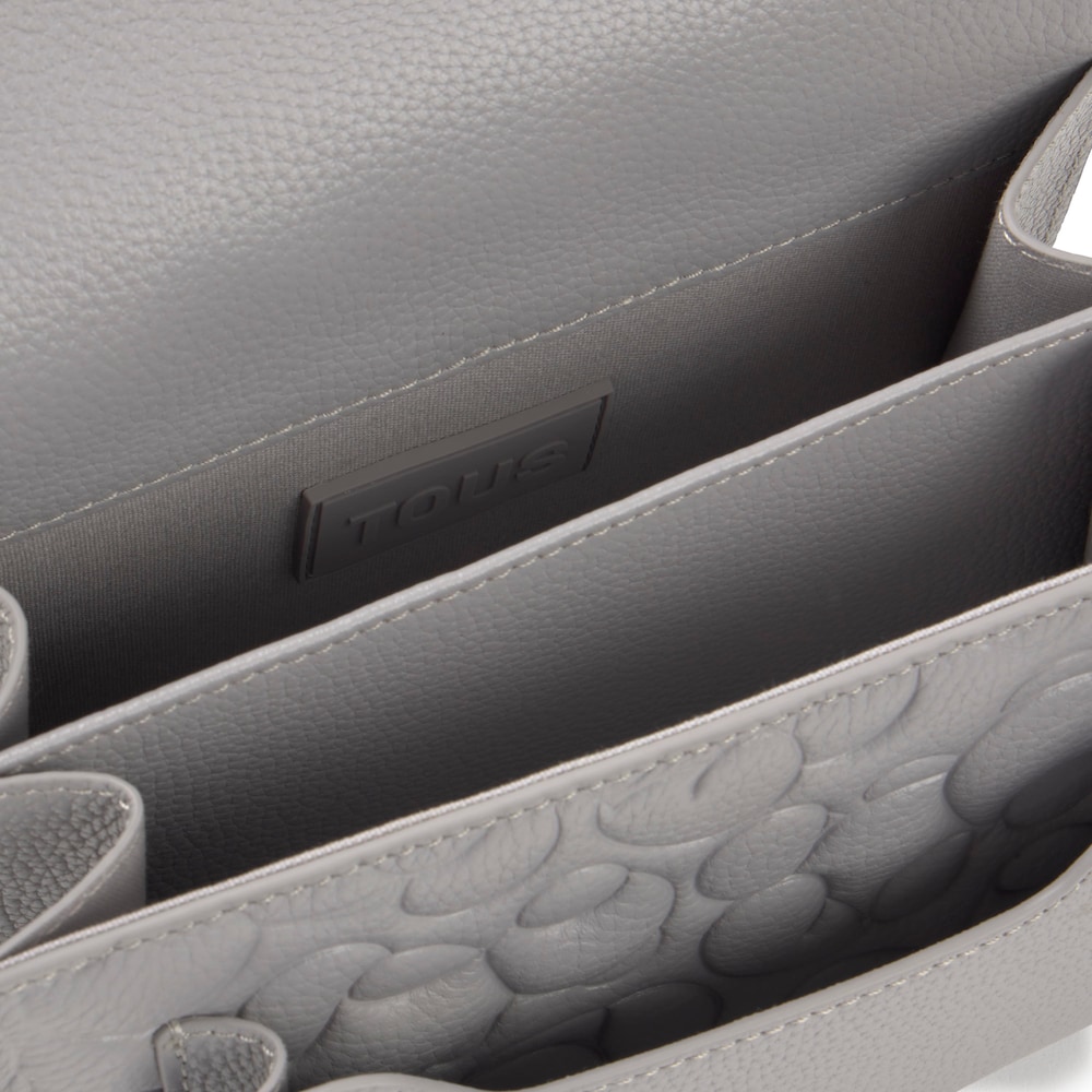 Mała szara sk&oacute;rzana Torebka przez ramię TOUS Greta Audree