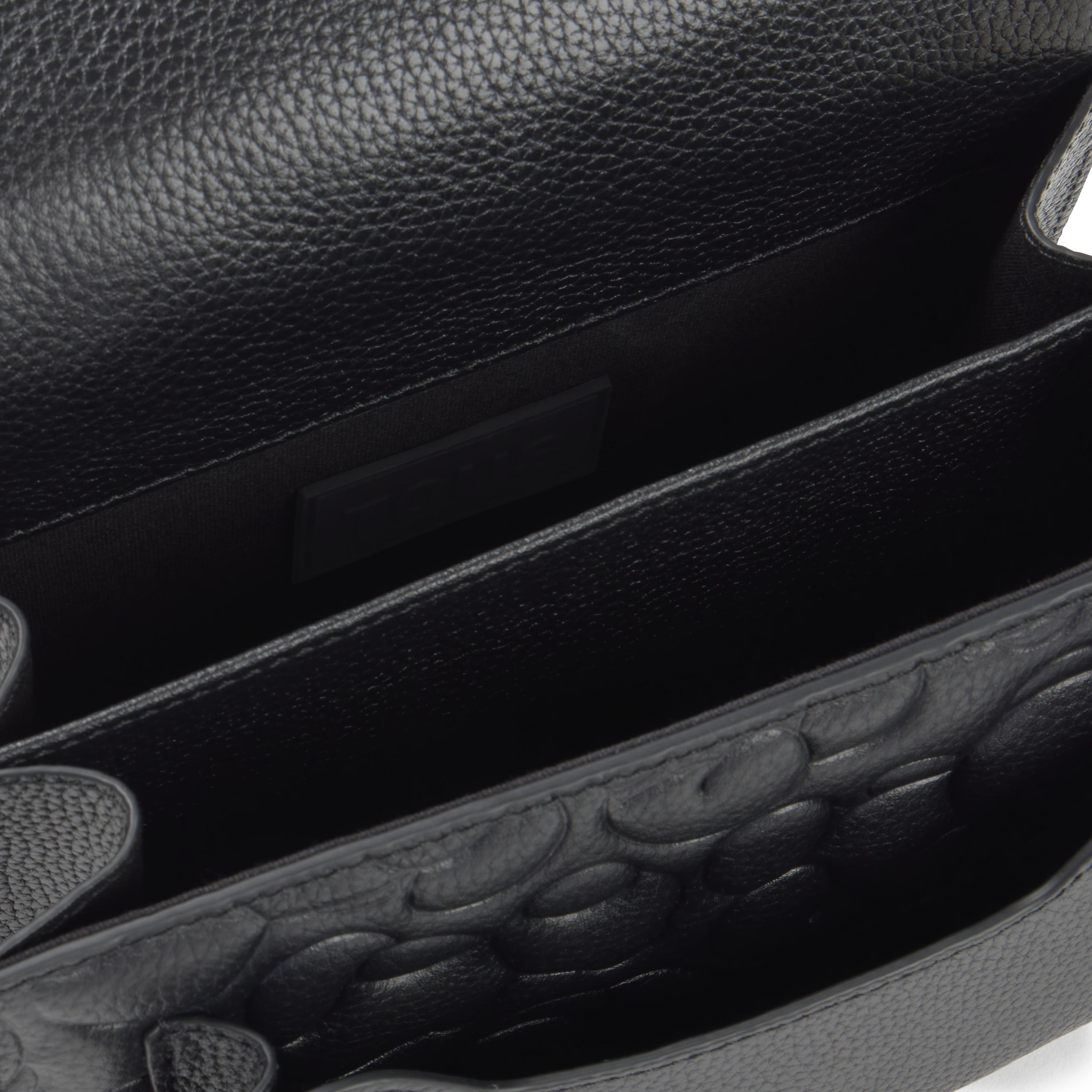 Small black leather Crossbody bag Audree TOUS Greta