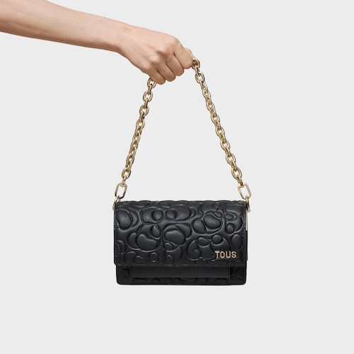 Bandolera pequeña de piel negra Audree TOUS Greta