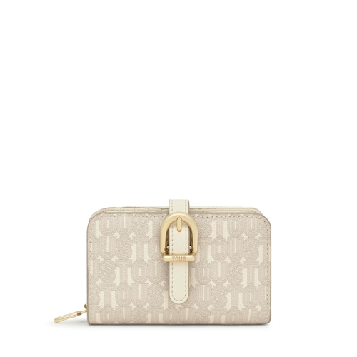 Billetera beige TOUS&nbsp;Buckles Silhouette