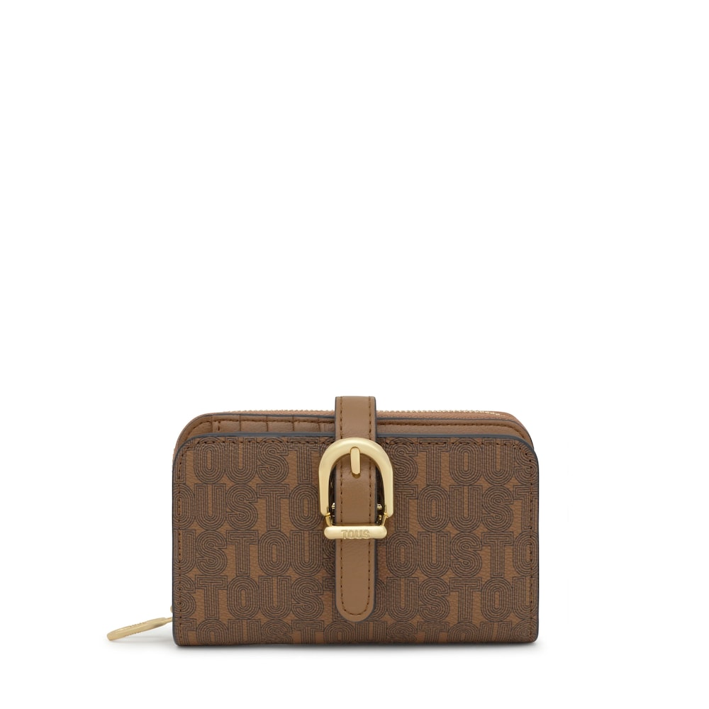Earth-colored Wallet TOUS Buckles Silhouette