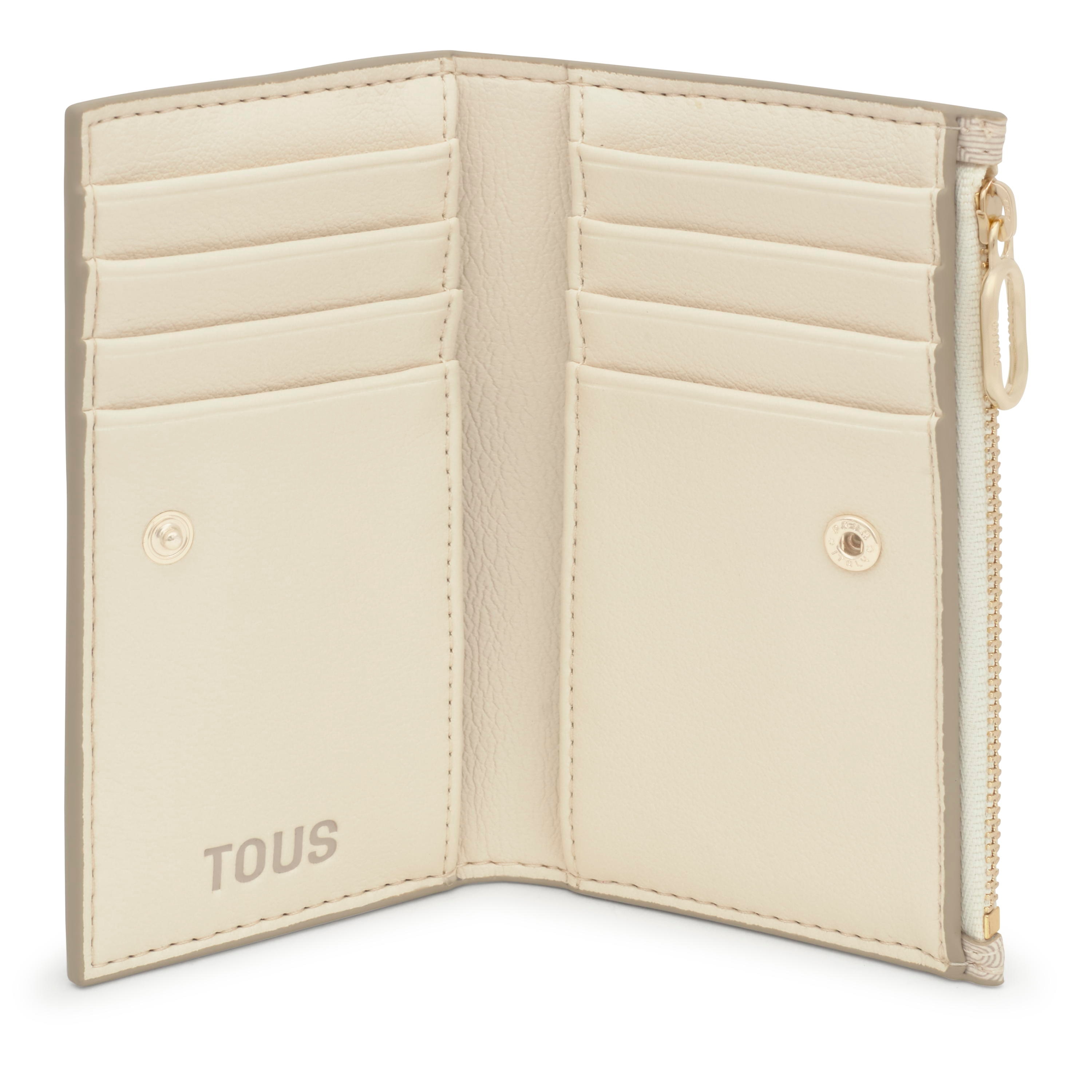 Beige Wallet TOUS Buckles Silhouette