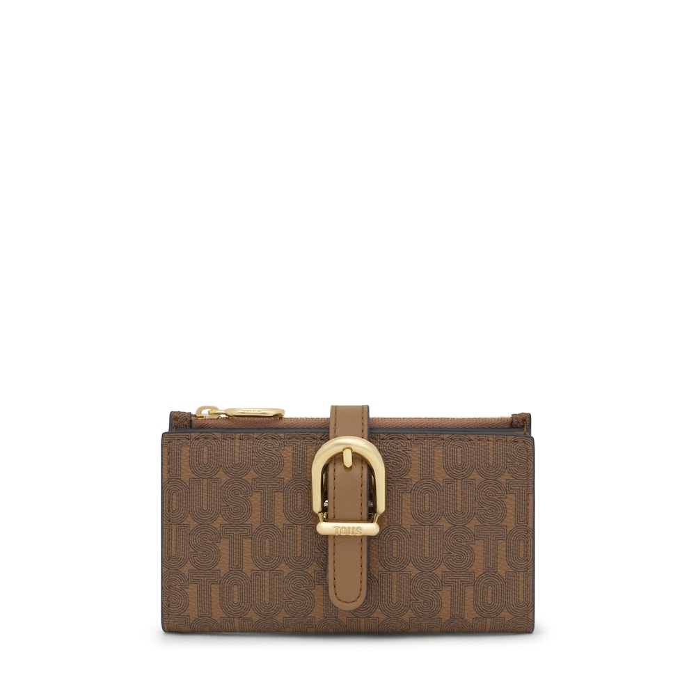 Earth-colored Wallet TOUS Buckles Silhouette