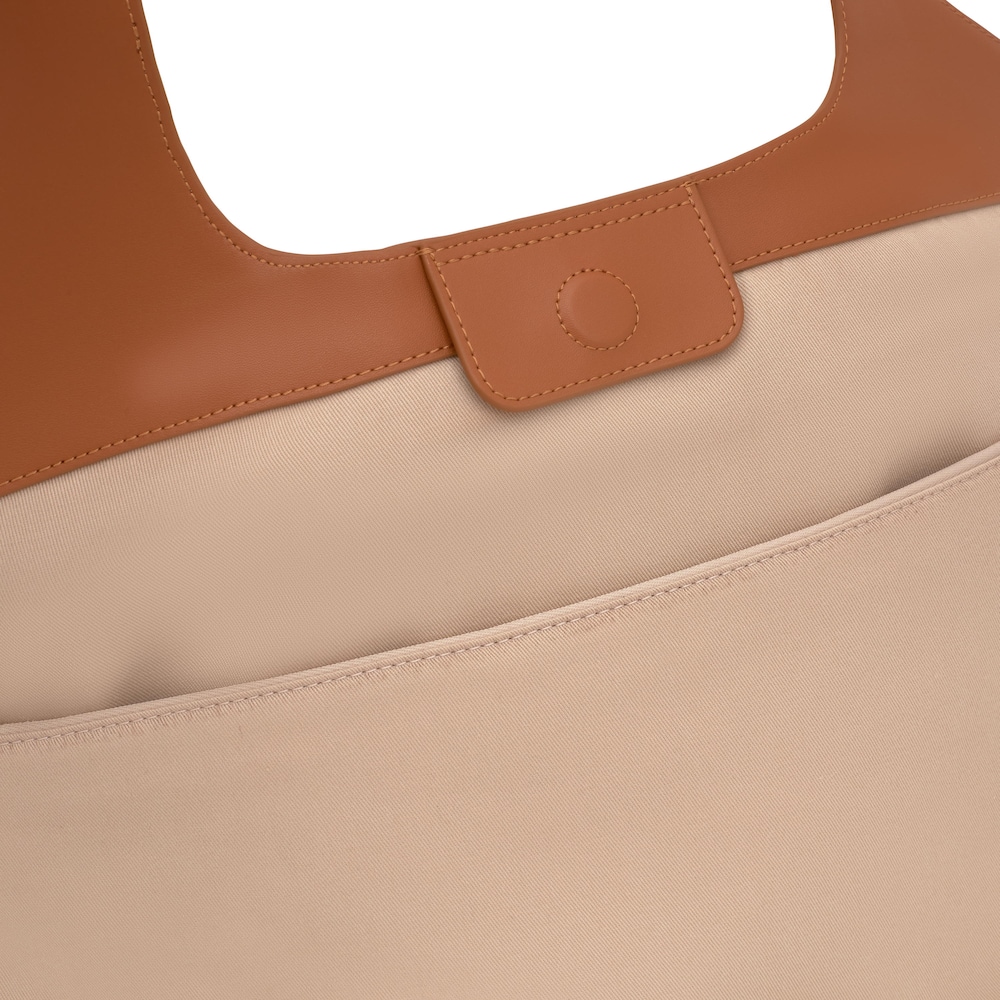 Large camel Tote bag TOUS Lirio Rafia image number 2