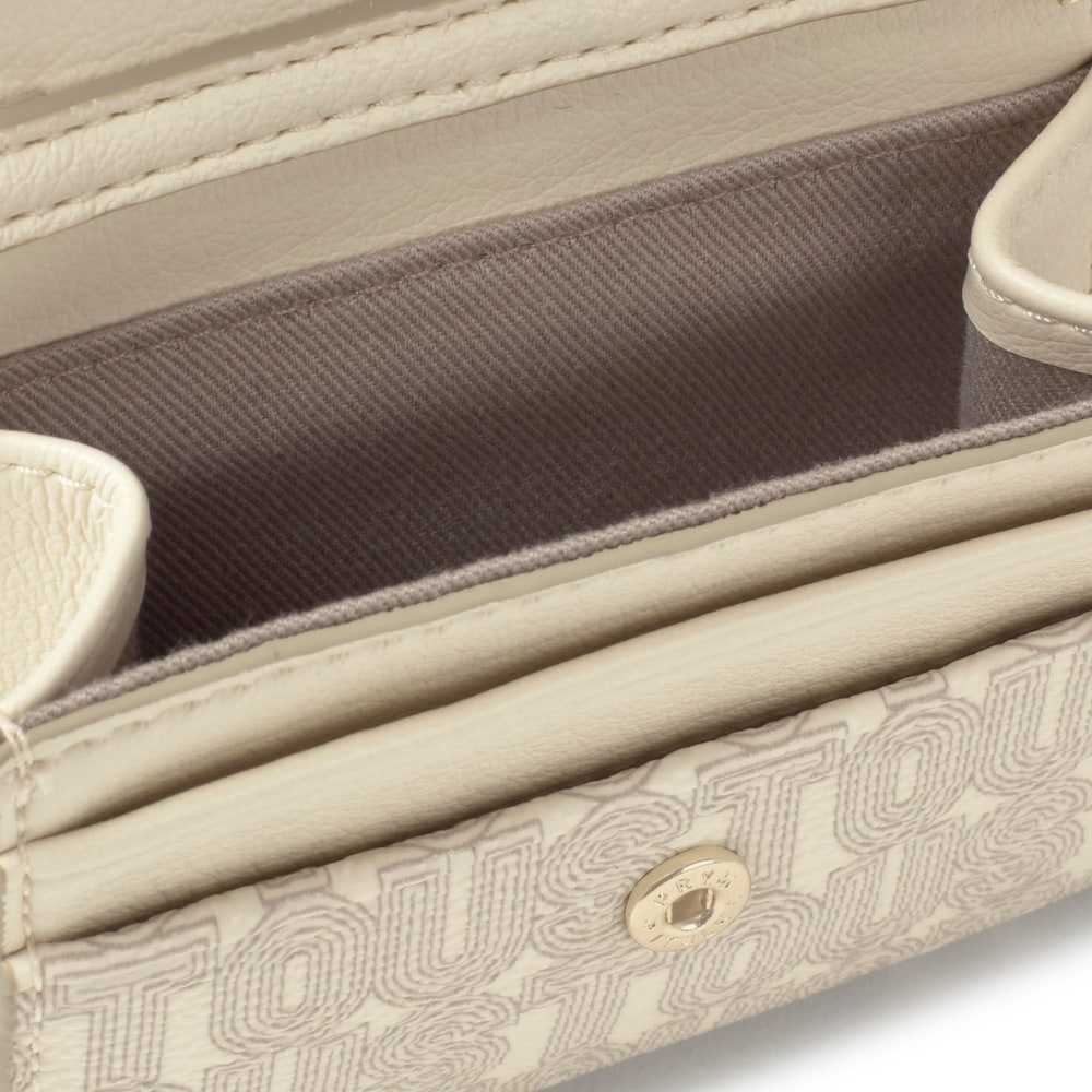 Monedero tarjetero colgante beige TOUS Buckles Silhouette Monedero tarjetero colgante beige TOUS Buckles Silhouette