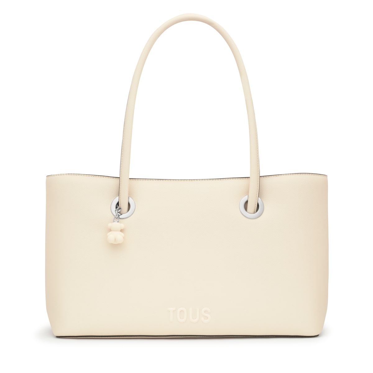 Large beige City bag TOUS Poppy