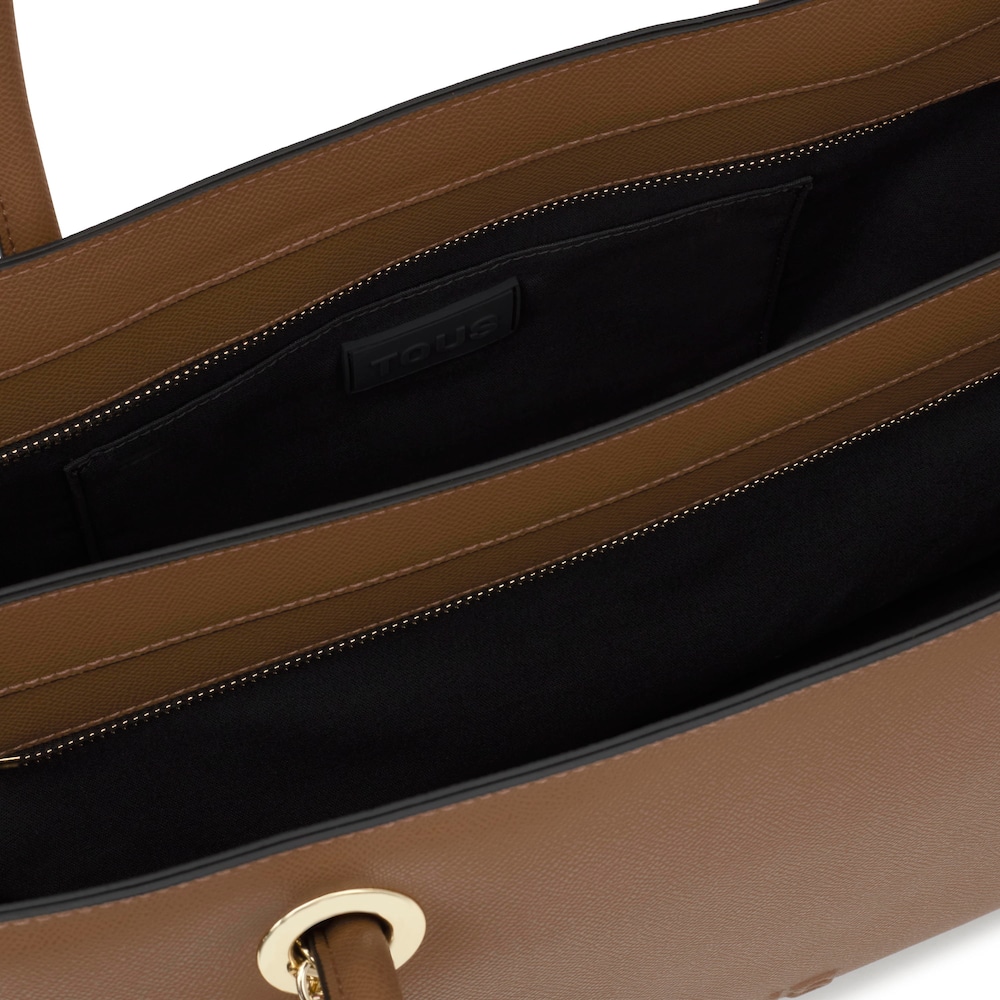 Duża torebka typu city w kolorach ziemi TOUS Poppy