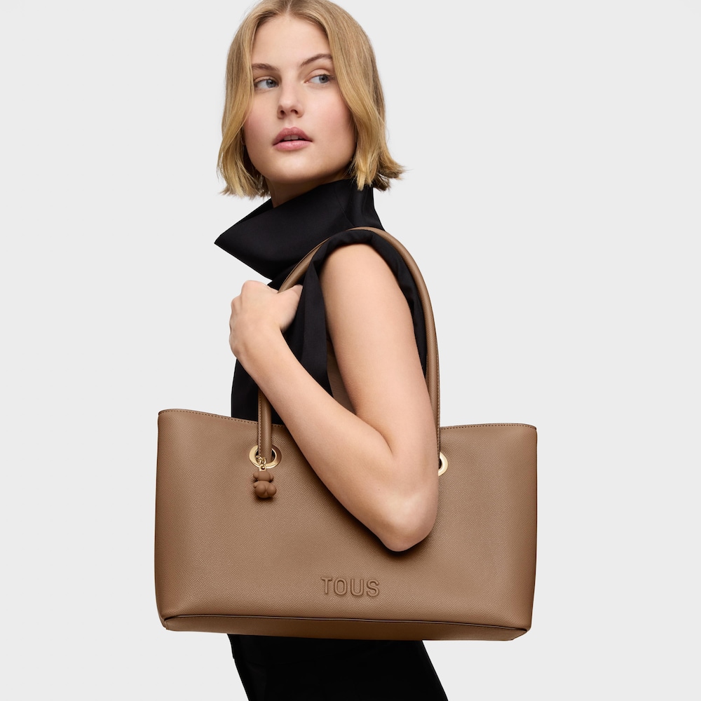 Duża torebka typu city w kolorach ziemi TOUS Poppy