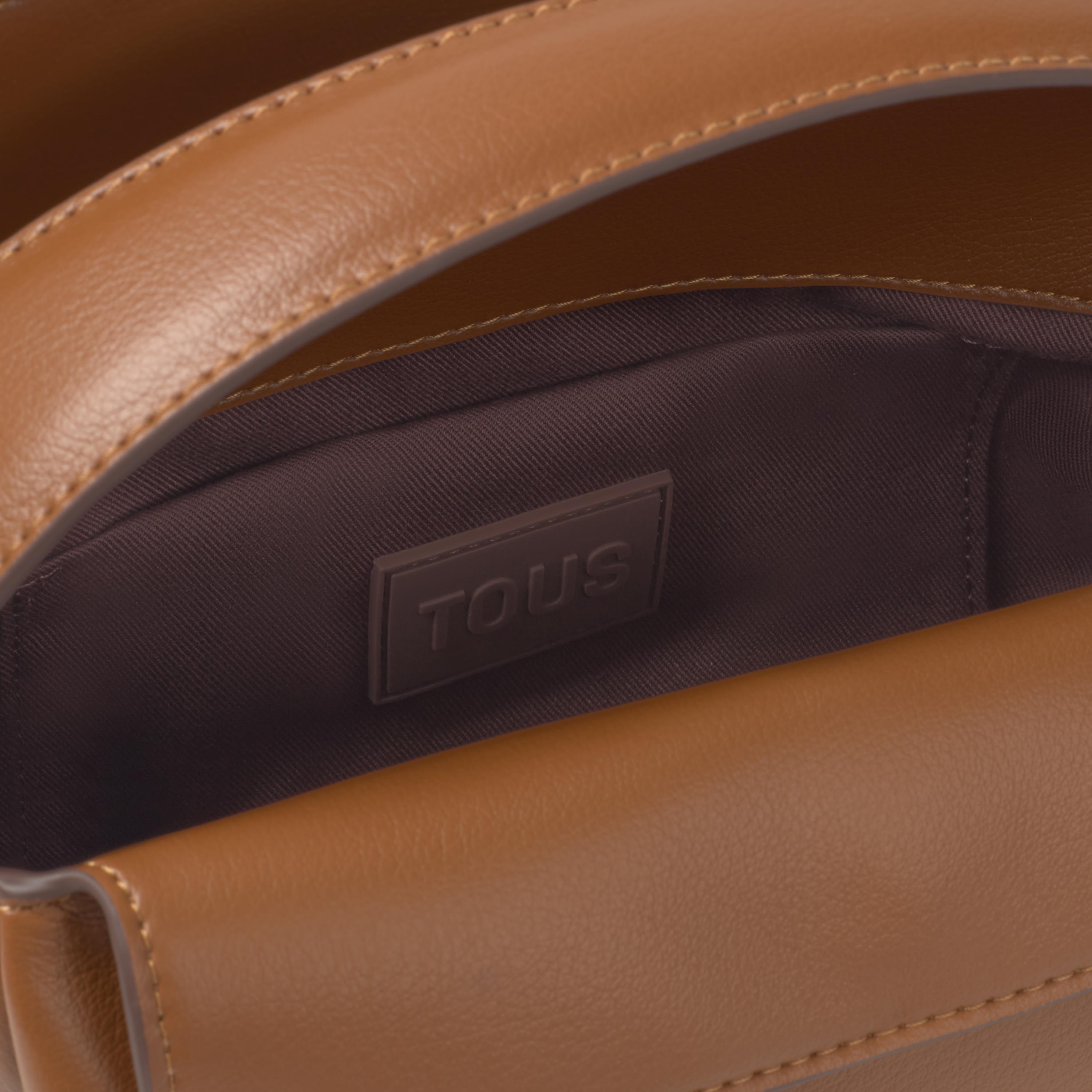 Small camel Crossbody bag TOUS Bloom