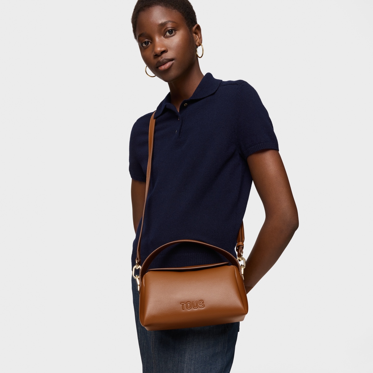 Small camel Crossbody bag TOUS Bloom