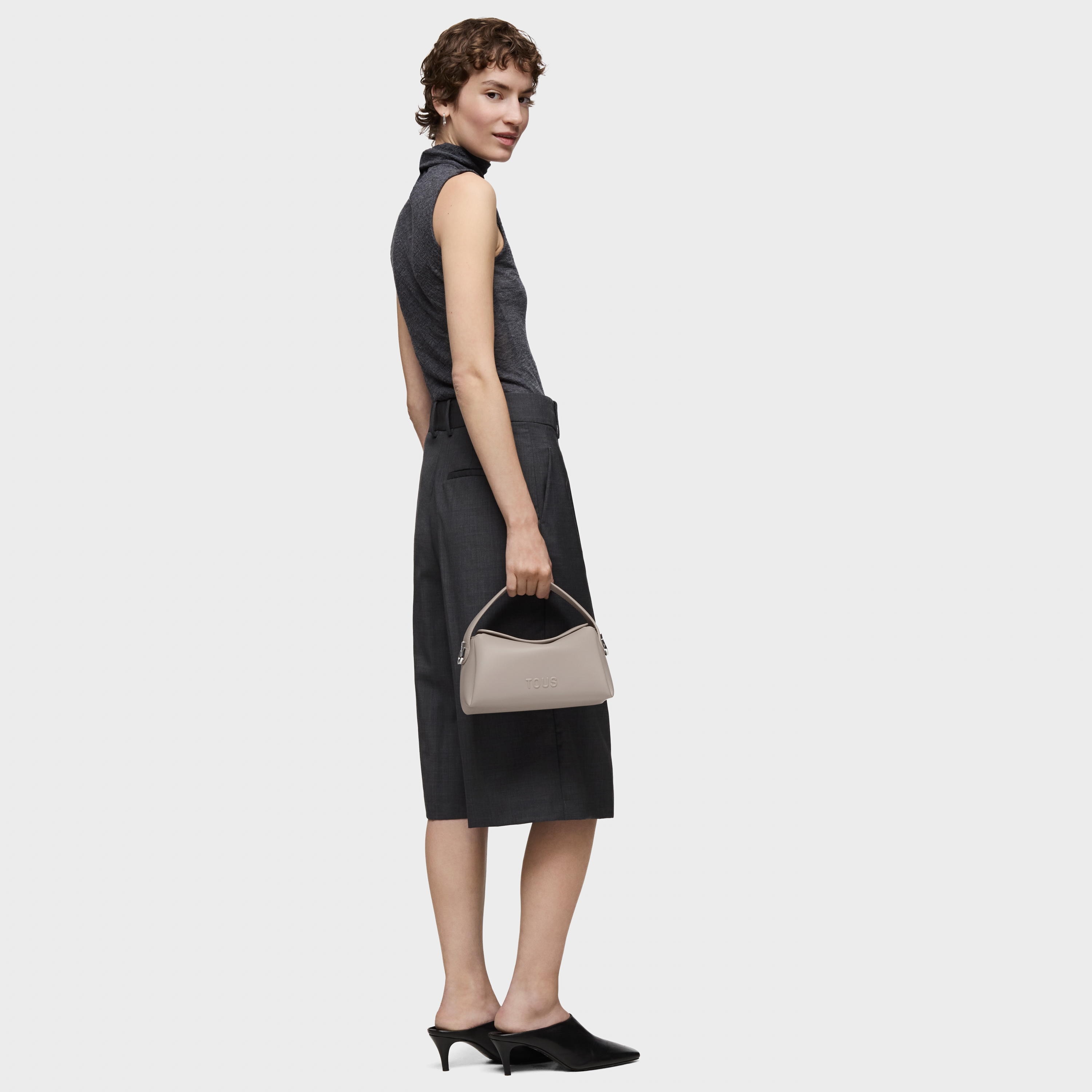 Small taupe Crossbody bag TOUS Bloom