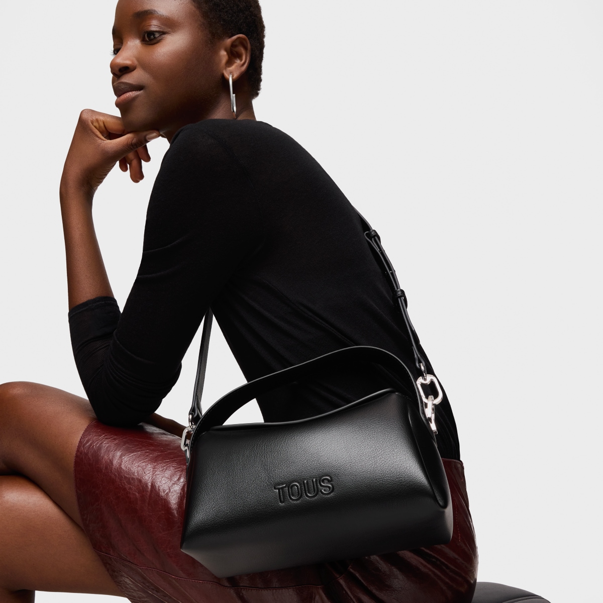Small black Crossbody bag TOUS Bloom