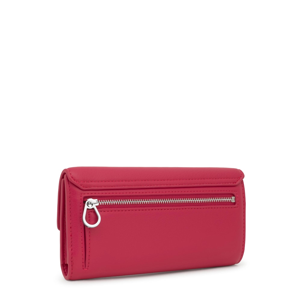 Large fuchsia Pocket Wallet TOUS Bloom