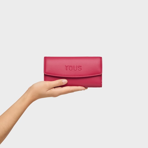 Large fuchsia Pocket Wallet TOUS Bloom