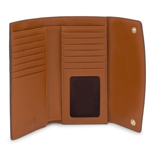 Large camel Pocket Wallet TOUS Bloom