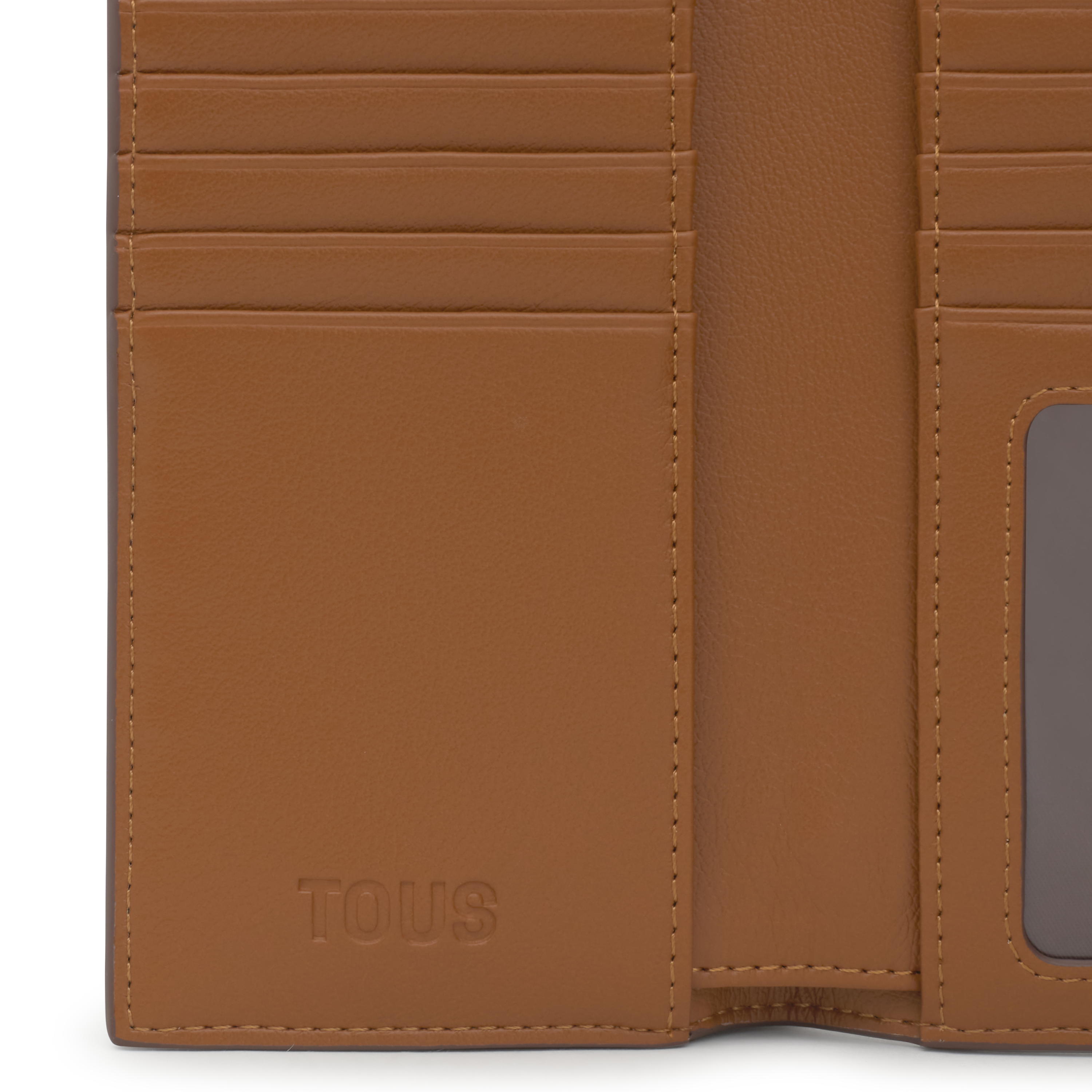 Large camel Pocket Wallet TOUS Bloom