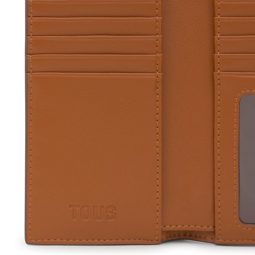 Large camel Pocket Wallet TOUS Bloom