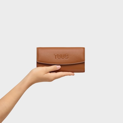 Large camel Pocket Wallet TOUS Bloom