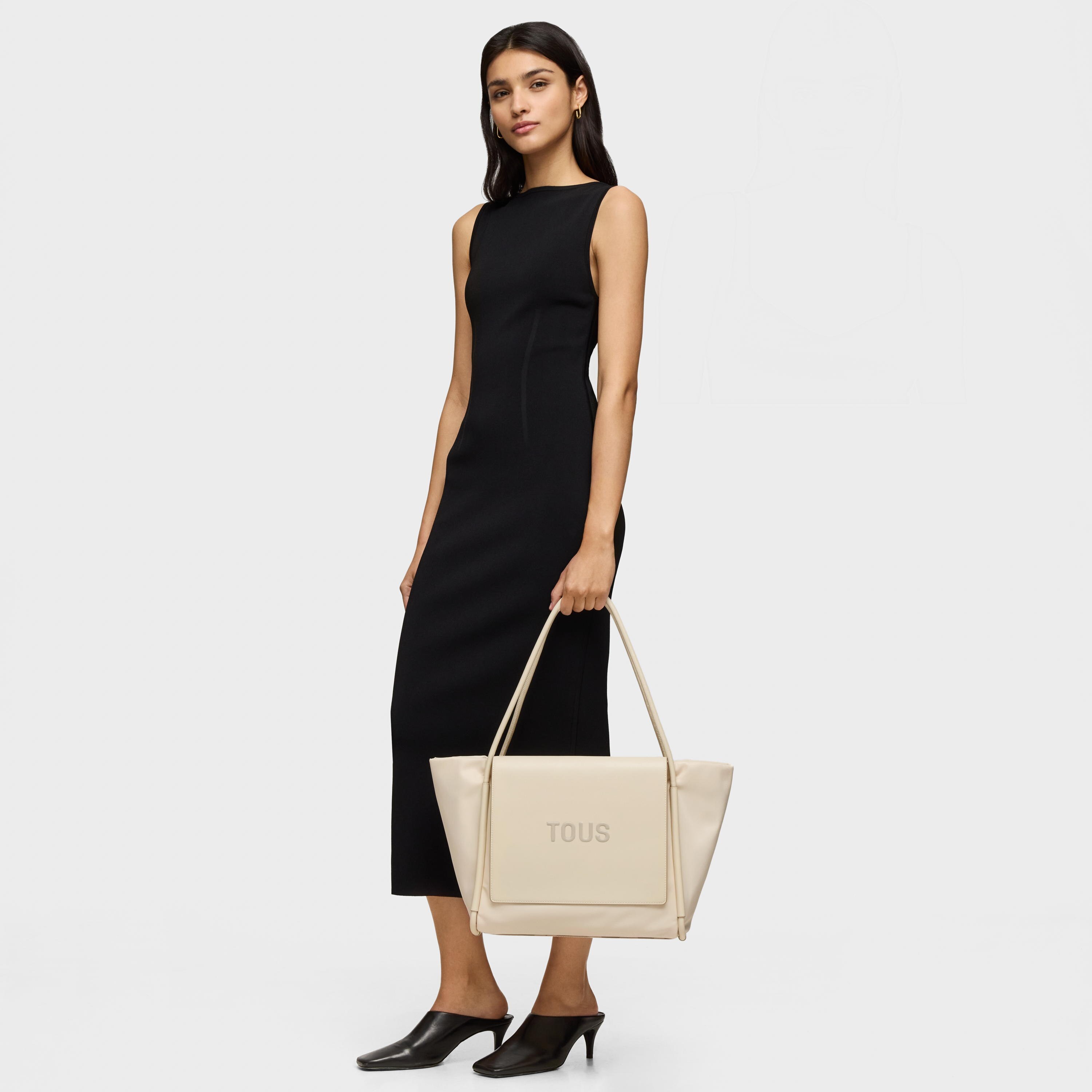 Large beige Tote bag TOUS Silhouette Soft