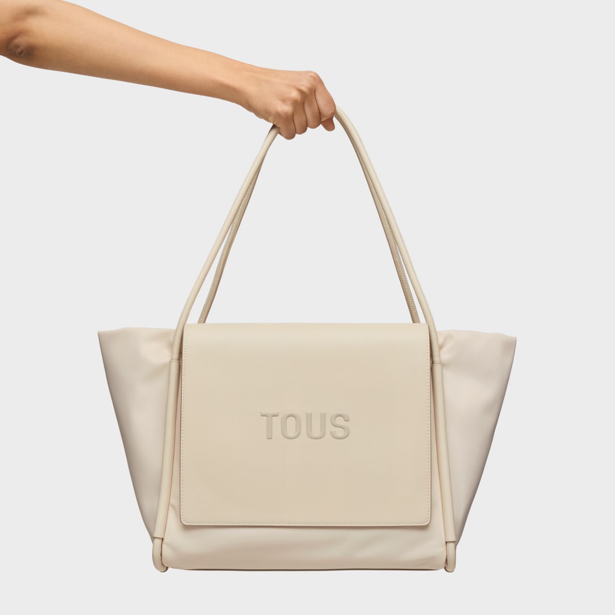 Large beige Tote bag TOUS Silhouette Soft
