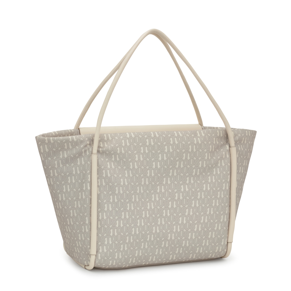 Large beige print Tote bag TOUS Silhouette Soft