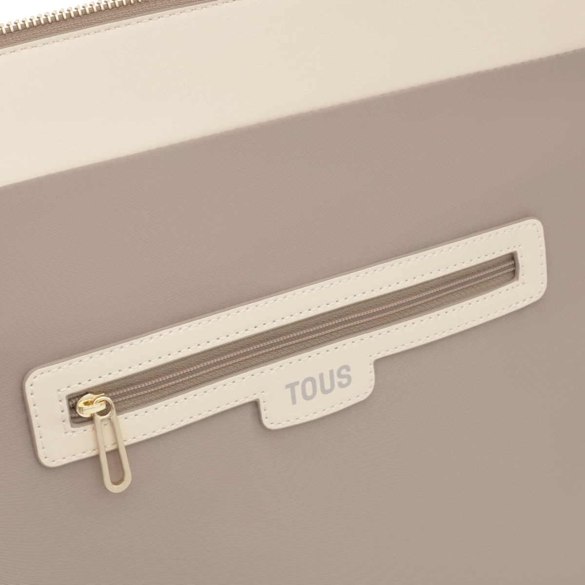 Large beige print Tote bag TOUS Silhouette Soft