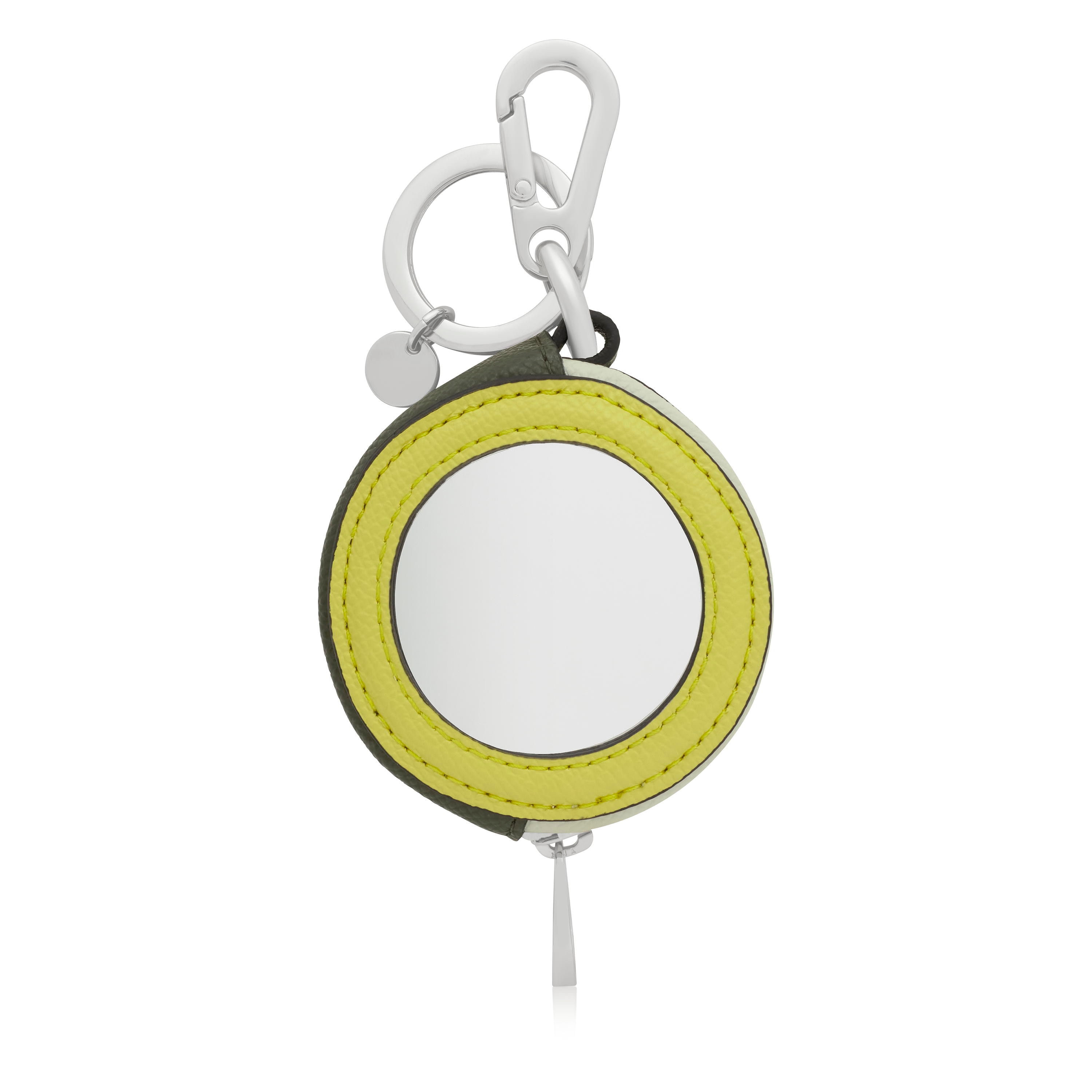 Khaki change purse Key ring Mirror