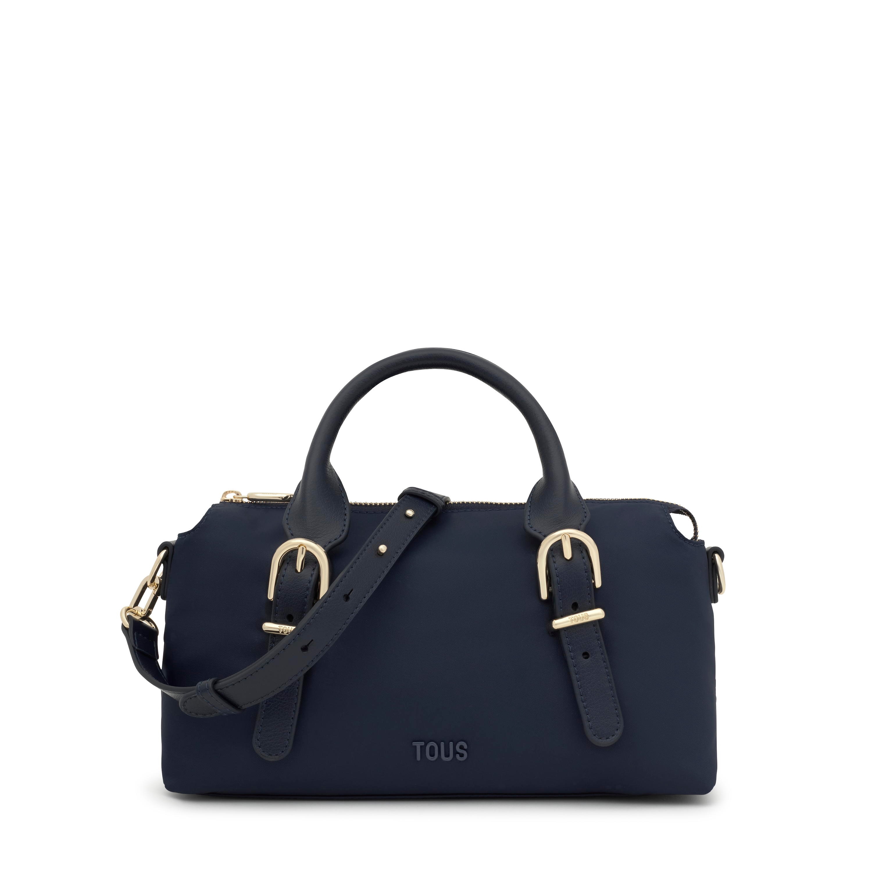 Medium navy blue Bowling bag TOUS Buckles Soft