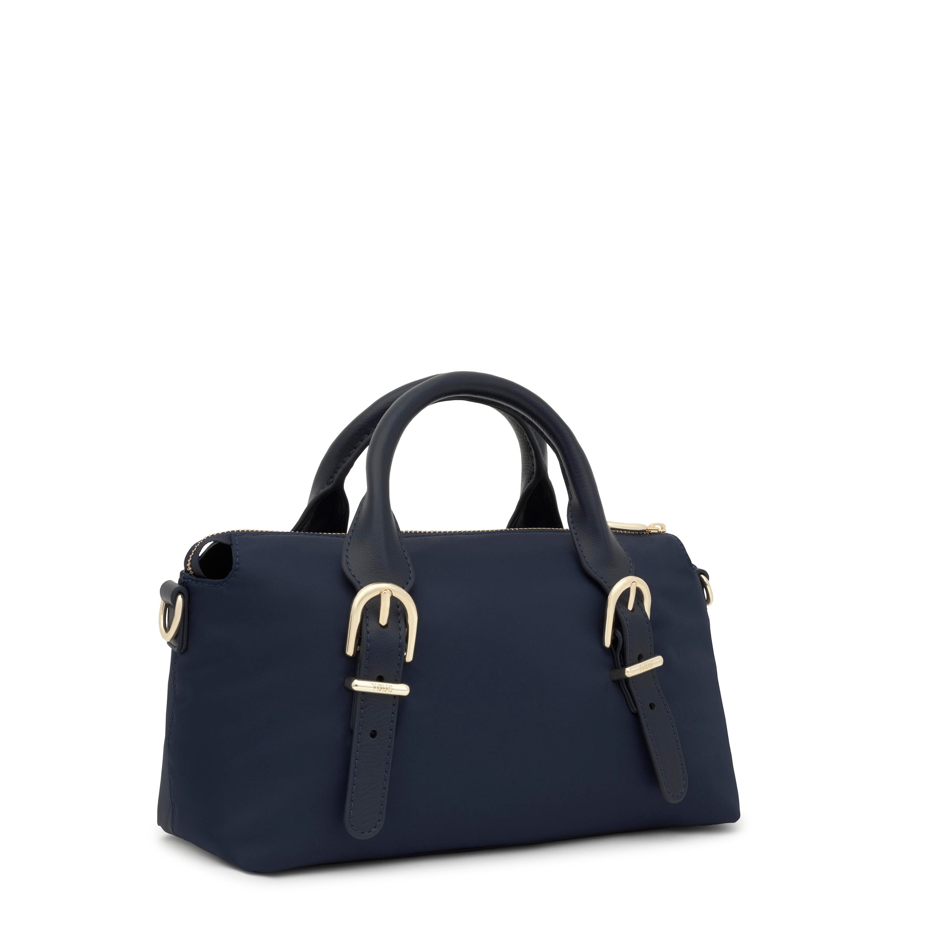Medium navy blue Bowling bag TOUS Buckles Soft