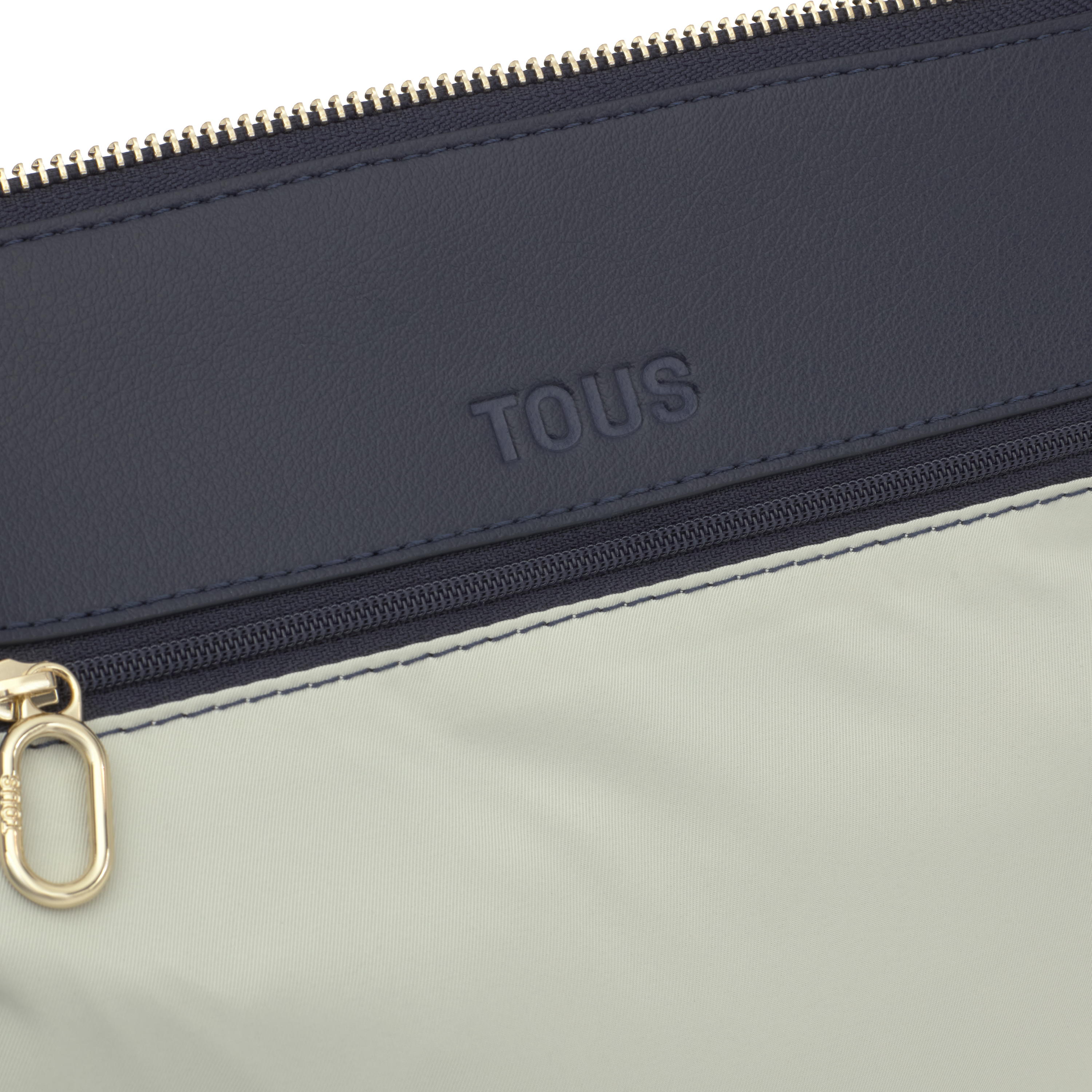 Medium navy blue Bowling bag TOUS Buckles Soft