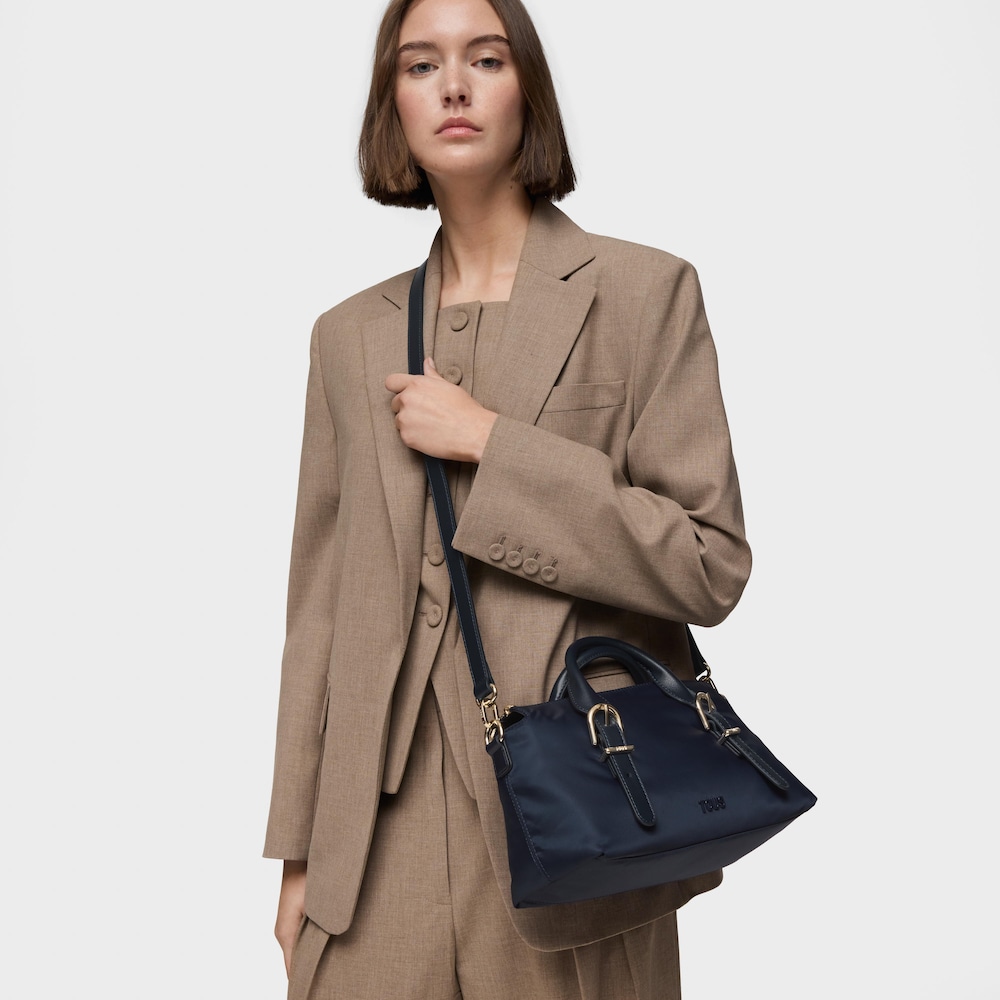 Bowling mediano azul marino TOUS&nbsp;Buckles Soft