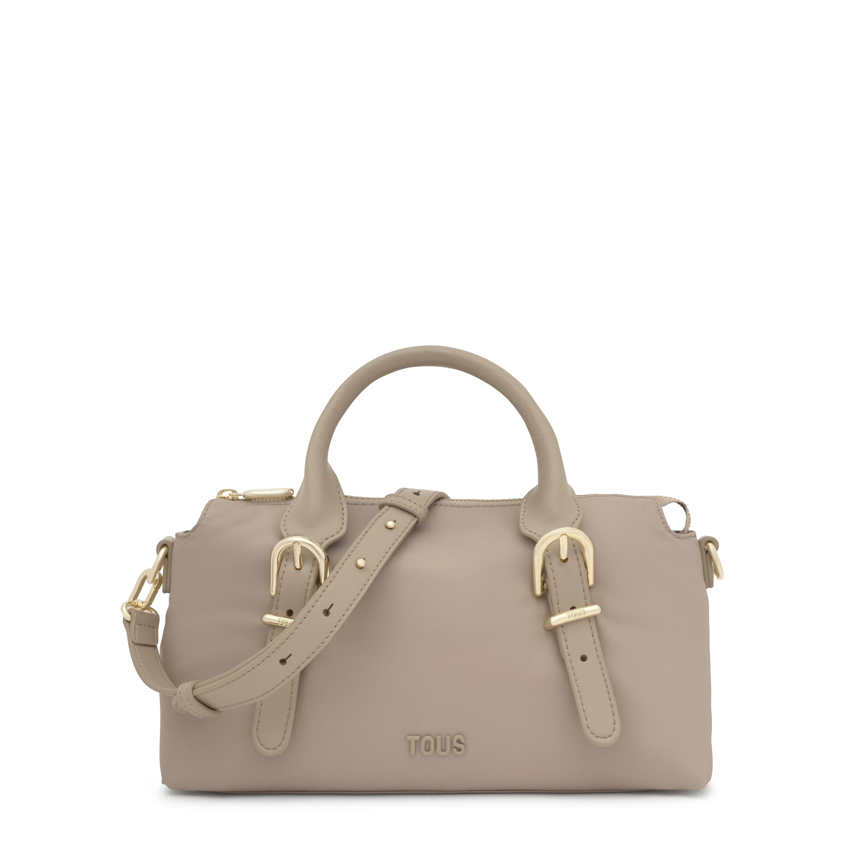 Medium taupe Bowling bag TOUS Buckles Soft