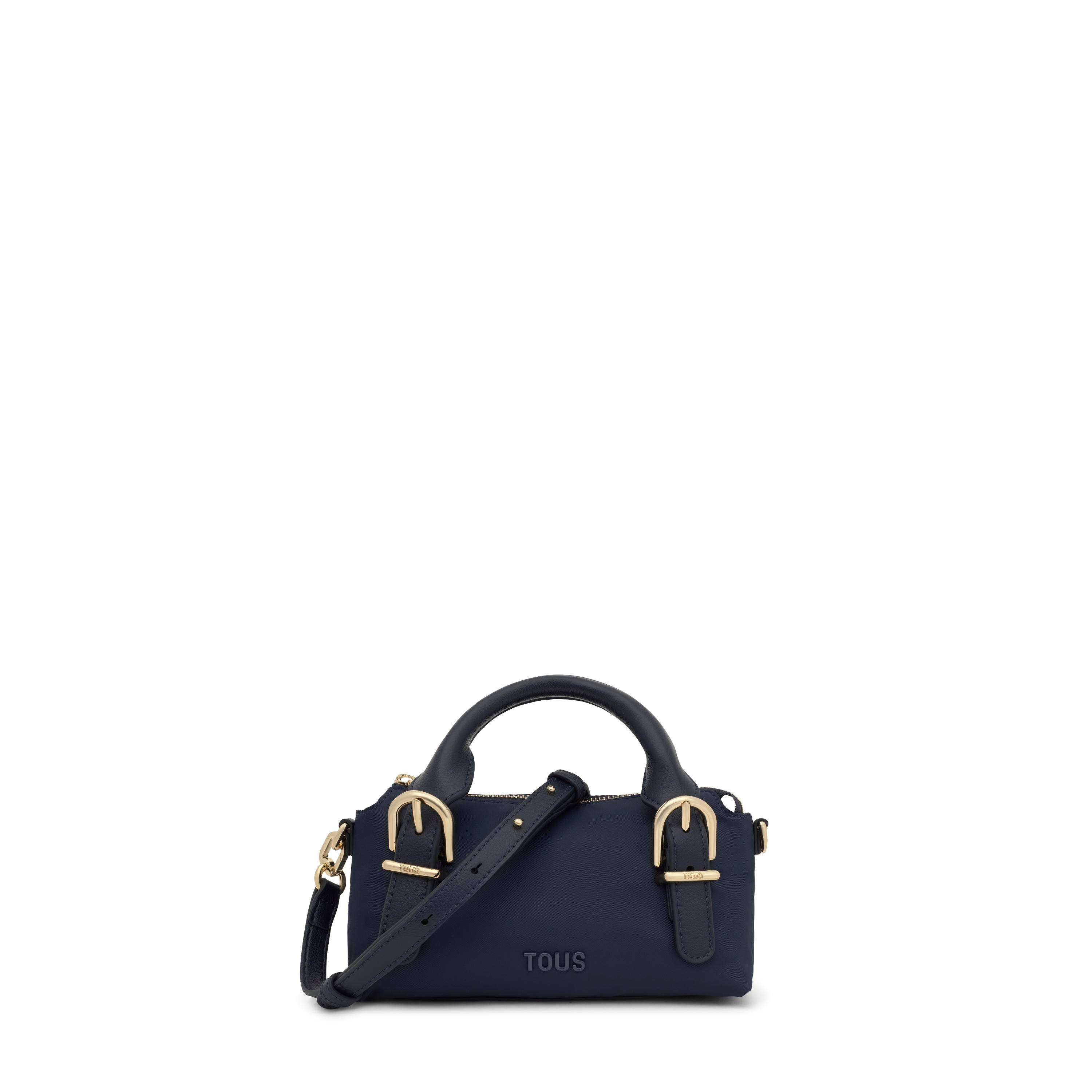 Small navy blue Bowling bag TOUS Buckles Soft