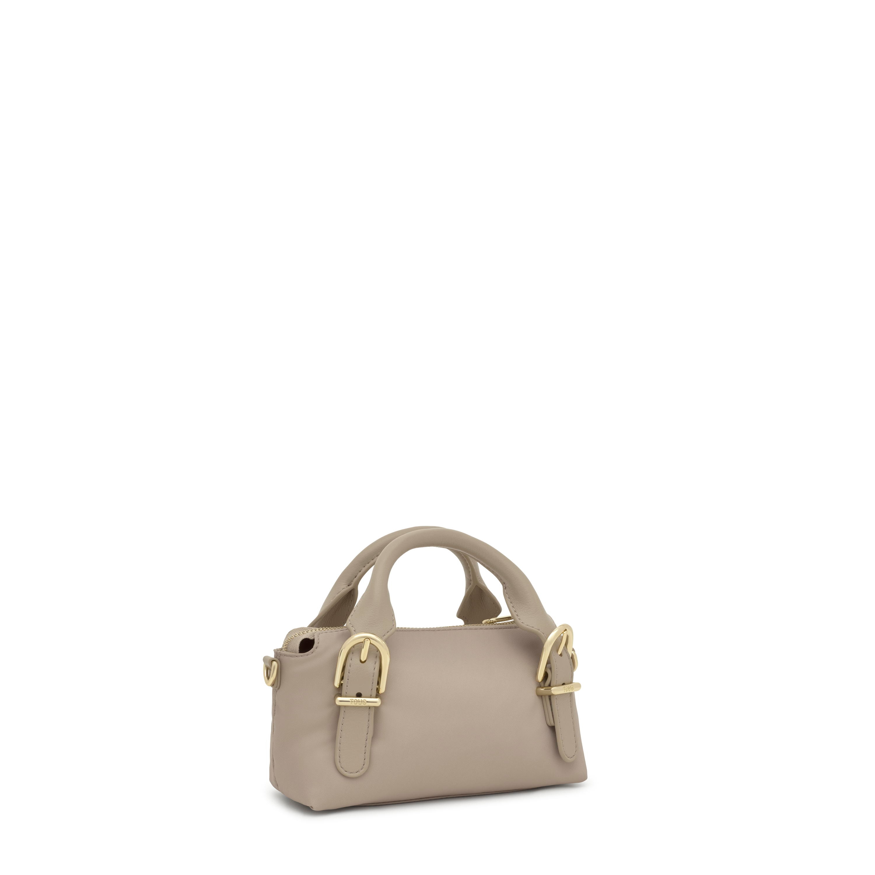 Small taupe Bowling bag TOUS Buckles Soft