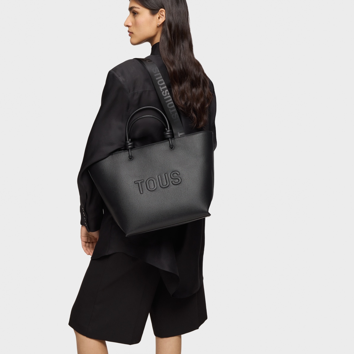 Medium black Tote bag TOUS La Rue New